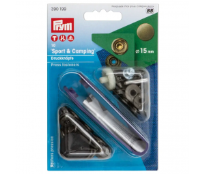 Set capse metalice ' Sport Camping', alama antica 15 mm - Prym 390199